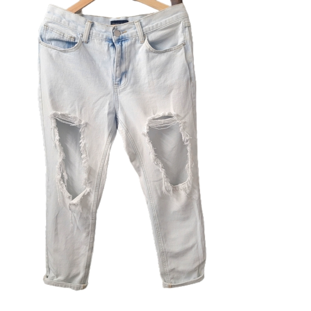Light Blue Distressed Jeans